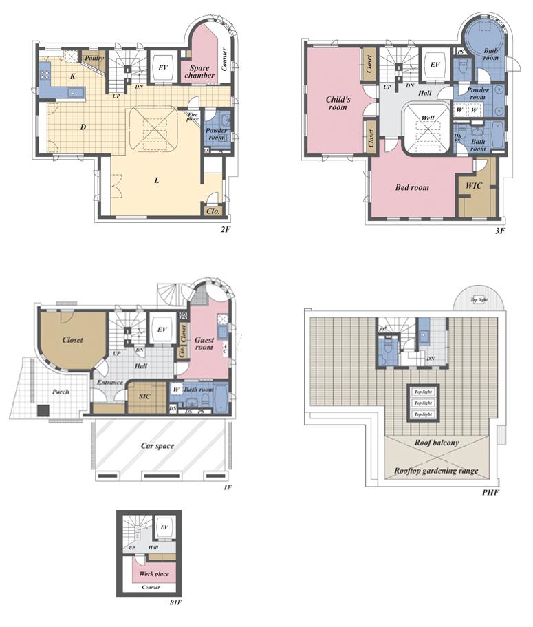 Floor plan. 300 million 29.8 million yen, 4LDK + S (storeroom), Land area 136.15 sq m , Building area 220.57 sq m