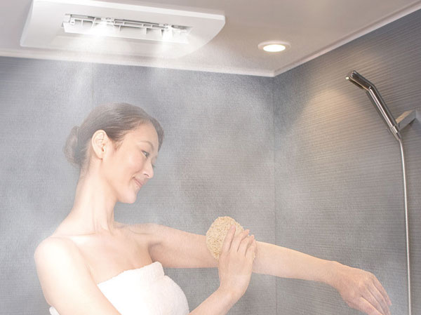 Bathing-wash room.  [Mist sauna] Beauty and kept warm, Standard equipped with a mist sauna function with a relaxing effect. further, Also equipped with bathroom mold suppression function and clothing deodorizing function, You can conveniently use in life other than bathing.