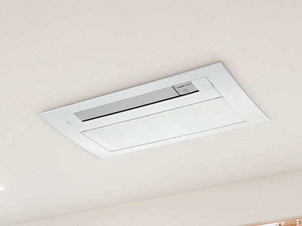 Living.  [Ceiling, cassette-type air conditioner] A wide space, Brings the room to the living space in the clean ceiling, cassette-type air conditioner to be. (Same specifications) ※ living ・ Dining only.