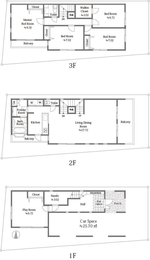 Floor plan. 158 million yen, 5LDK, Land area 114.15 sq m , Building area 163.49 sq m