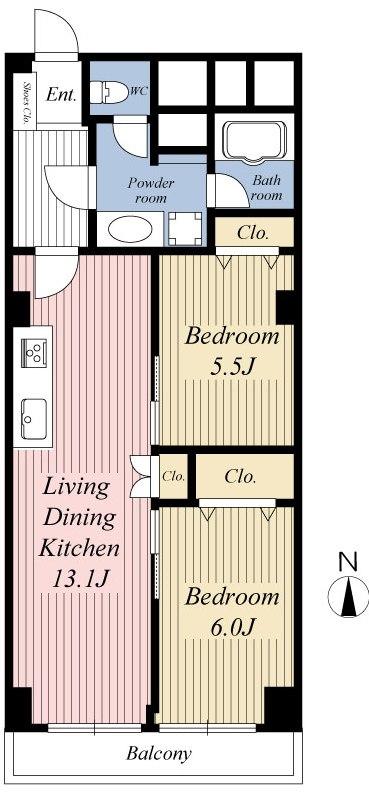 Floor plan. 1LDK + S (storeroom), Price 37,800,000 yen, Footprint 57.5 sq m