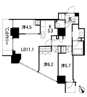 Floor: 3LDK + trunk room, the area occupied: 72.67 sq m, Price: TBD
