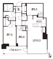 Floor: 3LD ・ K + WIC + SIC, the occupied area: 81.03 sq m, Price: TBD