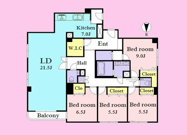 Floor plan. 4LDK, Price 94,800,000 yen, Footprint 133.88 sq m , Balcony area 4.2 sq m