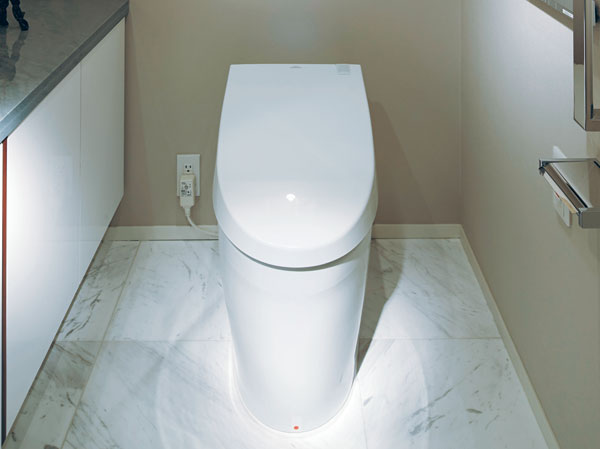 Toilet.  [TOTO Ltd. tankless toilet] It has adopted the ecology and hybrid series of TOTO with excellent work "Neoresuto". In the "clean sterilized water" (hypochlorous acid solution), Always beautiful and even when you do not even when you use the toilet, You kept clean.
