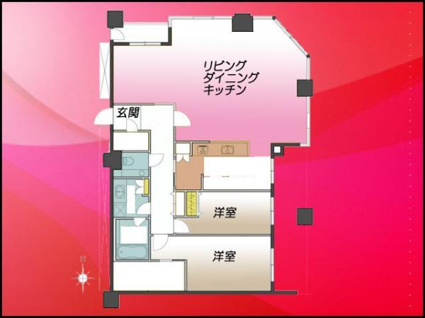 Floor plan. 3LDK, Price 130 million yen, Footprint 137.27 sq m