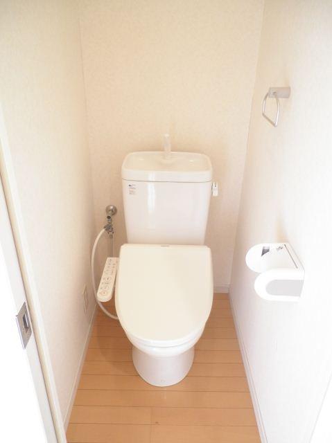 Toilet. Toilet of white keynote