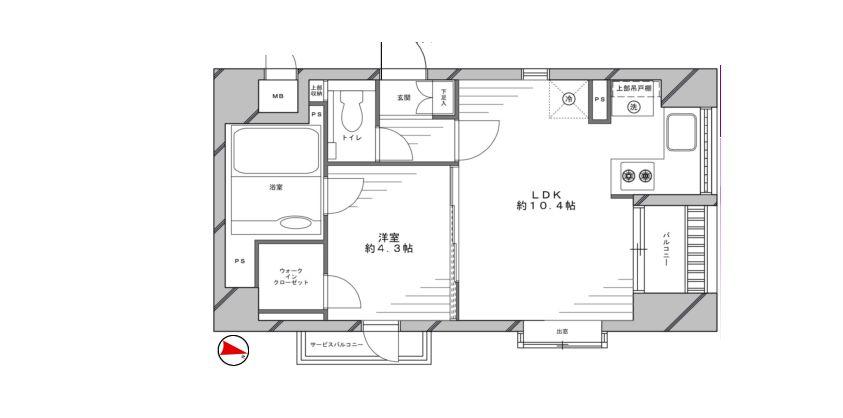 Floor plan. 1LDK + S (storeroom), Price 33,800,000 yen, Occupied area 35.94 sq m , Balcony area 2.76 sq m