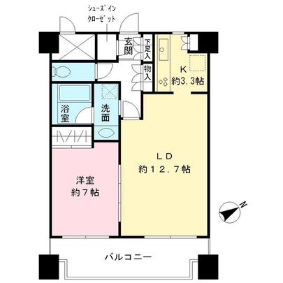Floor plan. Tokyo, Minato-ku, Nishi Shimbashi 1-chome