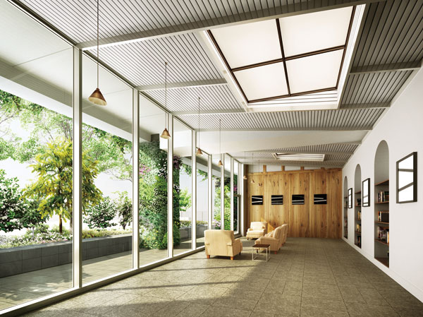 Buildings and facilities. Entrance Hall Rendering