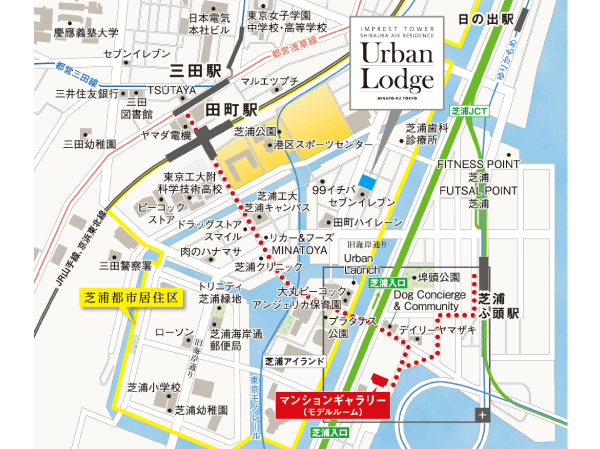 Surrounding environment. local ・ Mansion gallery guide map