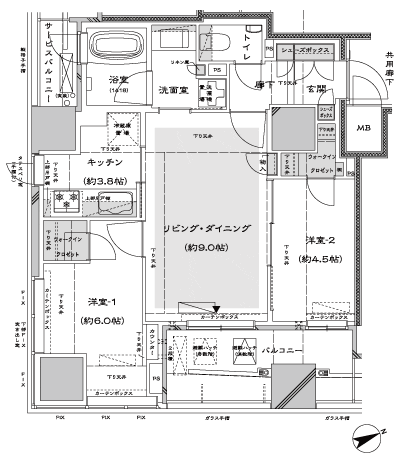 Floor: 2LDK, occupied area: 55.52 sq m, Price: 50,900,000 yen, now on sale