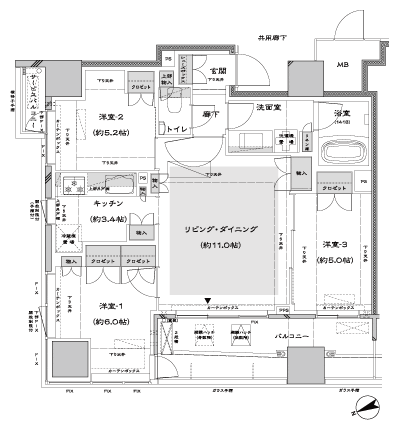 Floor: 3LDK, occupied area: 67.46 sq m, Price: 62,900,000 yen, now on sale