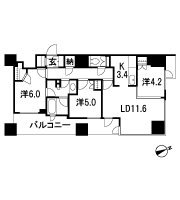 Floor: 3LDK, the area occupied: 73.8 sq m, Price: TBD