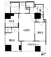 Floor: 2LDK, occupied area: 55.52 sq m, Price: 50,900,000 yen, now on sale
