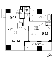 Floor: 3LDK, occupied area: 71.97 sq m, Price: TBD