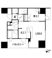 Floor: 1LDK, occupied area: 38.56 sq m, Price: 36,300,000 yen, now on sale