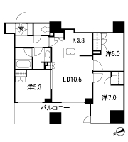 Floor: 3LDK, occupied area: 69.43 sq m, Price: TBD