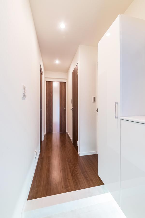 Entrance. Entrance with a shoe box