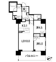 Floor: 2LDK, occupied area: 56.27 sq m, Price: 59,400,000 yen, now on sale