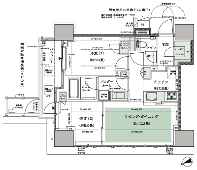 Floor: 2LD ・ K + WIC (walk-in closet) + SIC (shoes closet), the occupied area: 55.11 sq m, Price: TBD