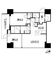 Floor: 2LD ・ K + WIC (walk-in closet) + SIC (shoes closet), the occupied area: 55.11 sq m, Price: TBD