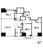 Floor: 3LD ・ K + WIC (walk-in closet), the occupied area: 70.39 sq m, Price: TBD