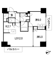 Floor: 2LD ・ K + SIC (shoes closet), the occupied area: 57.09 sq m, Price: TBD