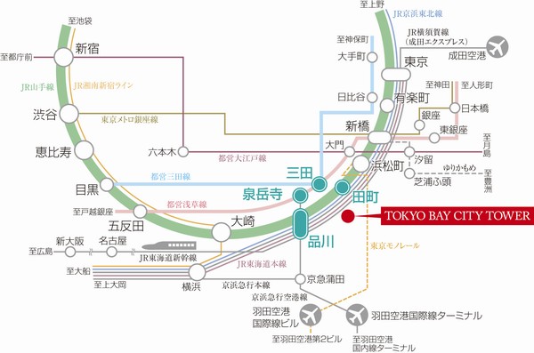 Traffic view  ※ Some route map of the web is route ・ It expressed an excerpt of the station, etc.. Time required of me is an indication of the time during the day normal (at the time of commuting), Slightly different by the time zone. Also, Latency ・ It does not include transfer time.