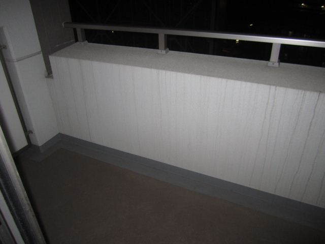 Balcony. Night night view is clean