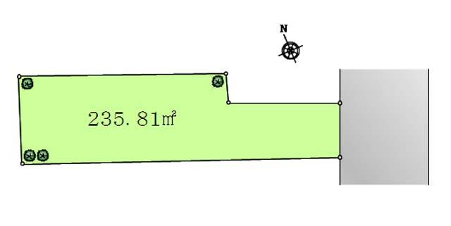 Compartment figure. Land price 198 million yen, Land area 235.81 sq m