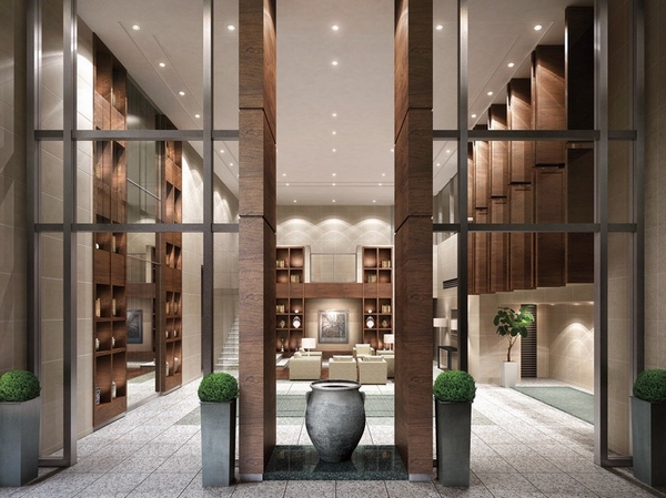 Large space of the atrium, Lobby Hall Rendering ( ※ )