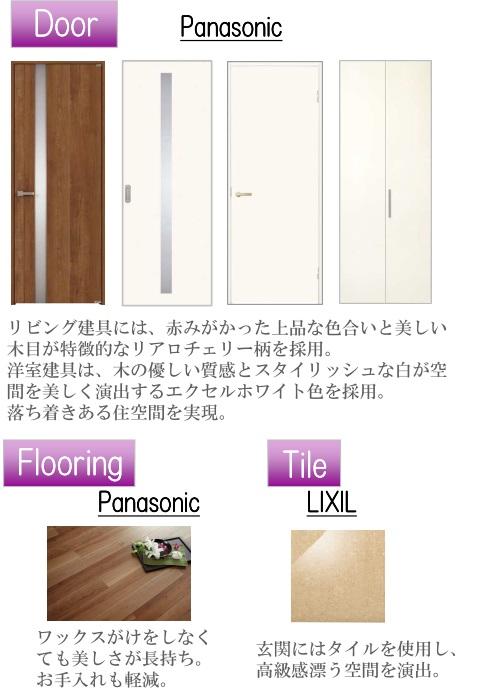 Other Equipment. door ・ It is the specification of flooring material.