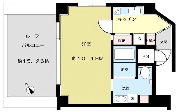 Floor plan. Price 30,800,000 yen, Occupied area 30.57 sq m , Balcony area 15.26 sq m