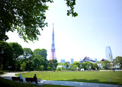Surrounding environment. Shiba Park (about 560m) first specified park in Japan in 1873. To function as sports facilities are also aligned urban oasis. Landscape overlooking the city Du under eyes is, More, Me Mase pleasure of time in the city.