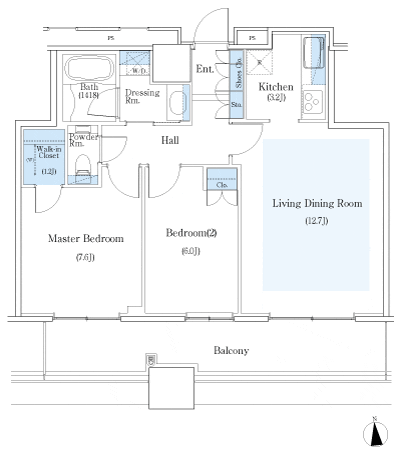 Floor: 2LDK + WIC, the area occupied: 66.3 sq m, Price: 69,780,000 yen, now on sale