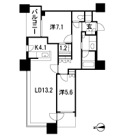 Floor: 2LDK + WIC + STO, the occupied area: 75.53 sq m, Price: 60,980,000 yen, now on sale