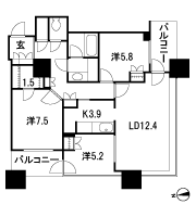 Floor: 3LDK + WIC + STO, the occupied area: 86.91 sq m, Price: 93,880,000 yen, now on sale