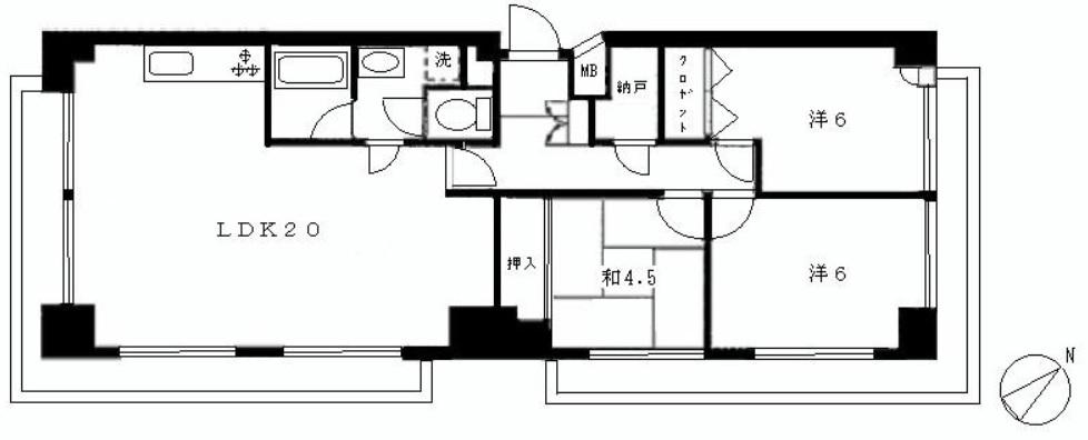 Floor plan. 3LDK, Price 37,800,000 yen, Occupied area 78.68 sq m , It is lighting and the floor plan of the ventilation of the room of the balcony area 7.4 sq m 3 sided opening! !