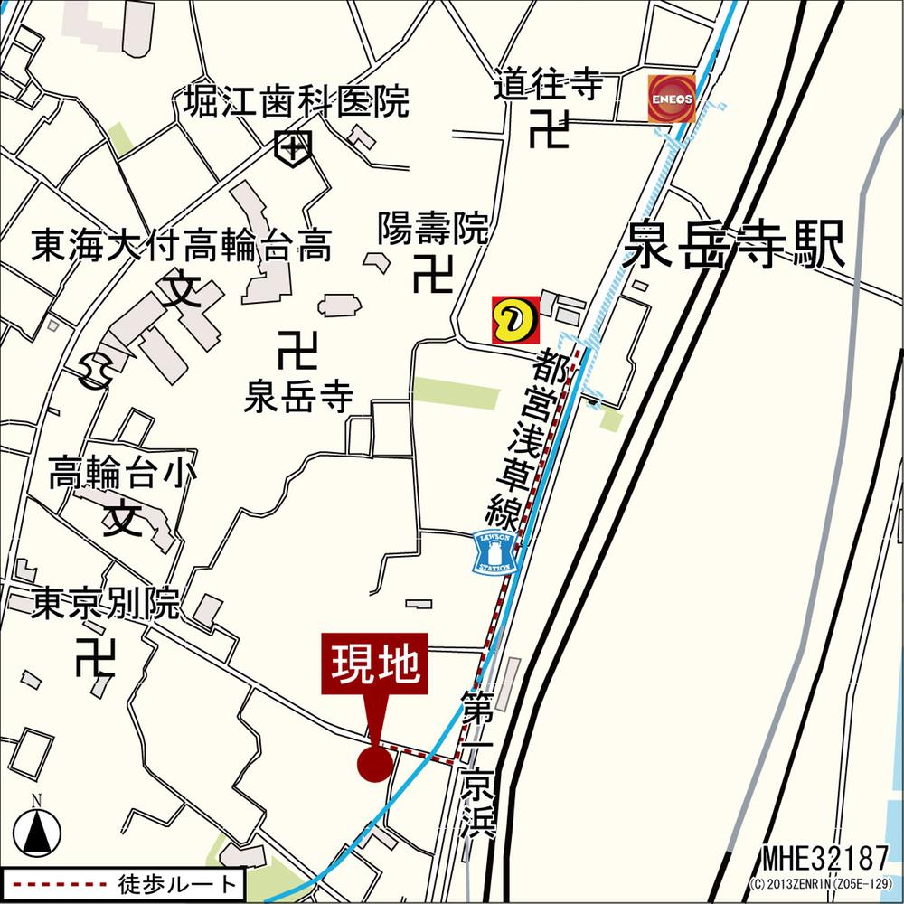 Local guide map. Local guide map (Takanawa 3-10-19)