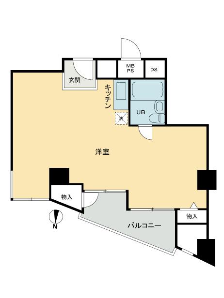 Floor plan. Price 22,800,000 yen, Occupied area 34.85 sq m , Balcony area 5.2 sq m floor plan