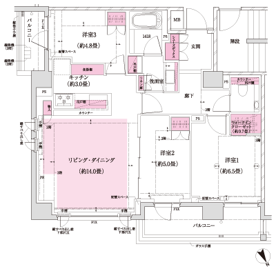 Floor: 3LDK + WIC, the occupied area: 76.73 sq m, Price: 88,700,000 yen ・ 91,800,000 yen, now on sale