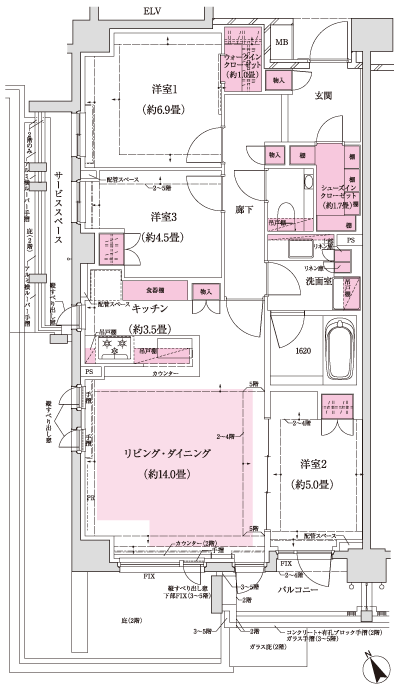 Floor: 3LDK + WIC + SIC, the occupied area: 81.27 sq m, Price: 87,800,000 yen ・ 100 million 2.9 million yen, currently on sale