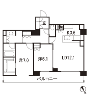 Floor: 2LDK + WIC, the occupied area: 73.52 sq m, Price: 8080 yen ・ 82,800,000 yen, now on sale