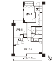 Floor: 2LDK, occupied area: 71.91 sq m, Price: 77,800,000 yen ・ 88 million yen, currently on sale