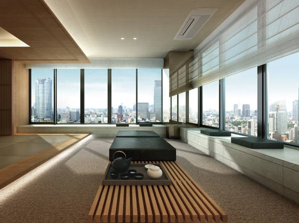 Features of the building.  [Sky Lounge] (Rendering CG) ※ Rendering CG picture is slightly different from the actual and