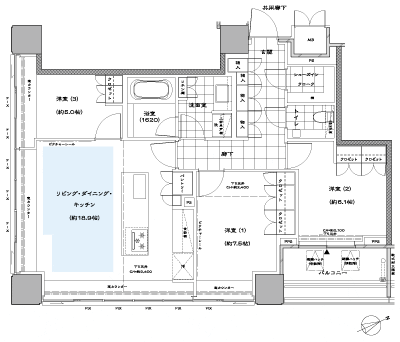 Floor: 3LDK + SIC, the occupied area: 89.12 sq m, Price: TBD