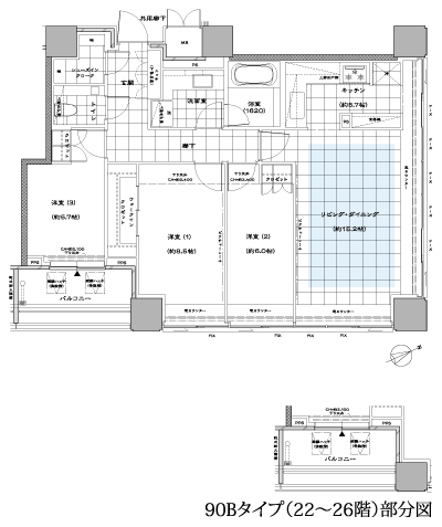 Floor: 3LDK + WIC + SIC, the occupied area: 94.21 sq m, Price: TBD