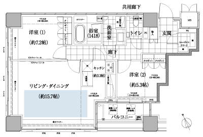 Floor: 2LDK, occupied area: 76.71 sq m, Price: TBD