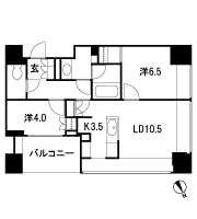 Floor: 2LDK + WIC, the occupied area: 56.99 sq m, Price: TBD